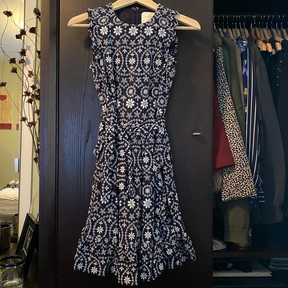 kate spade eyelet wrap dress